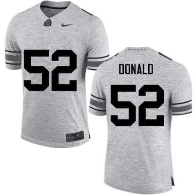 Men's Ohio State Buckeyes #52 Noah Donald Gray Nike NCAA College Football Jersey New LXL4644KK